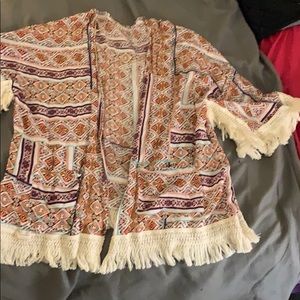 Fringy cardigan